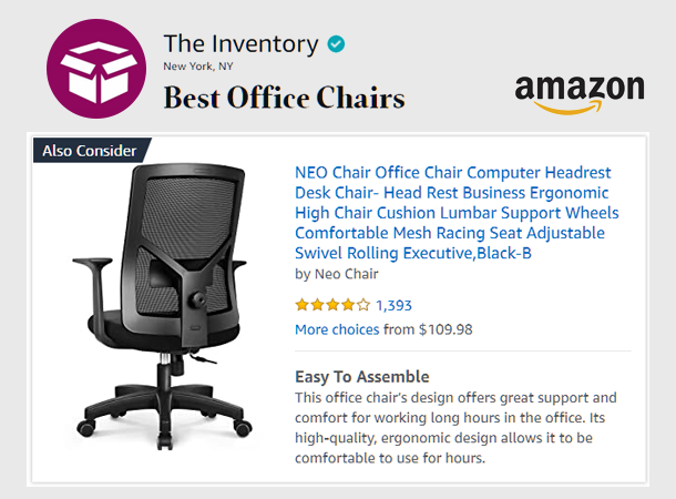 Amazon's Best Office Chair Top Pick