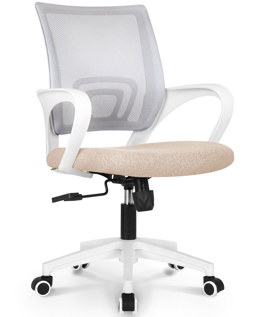 CPS white frame mesh office chair