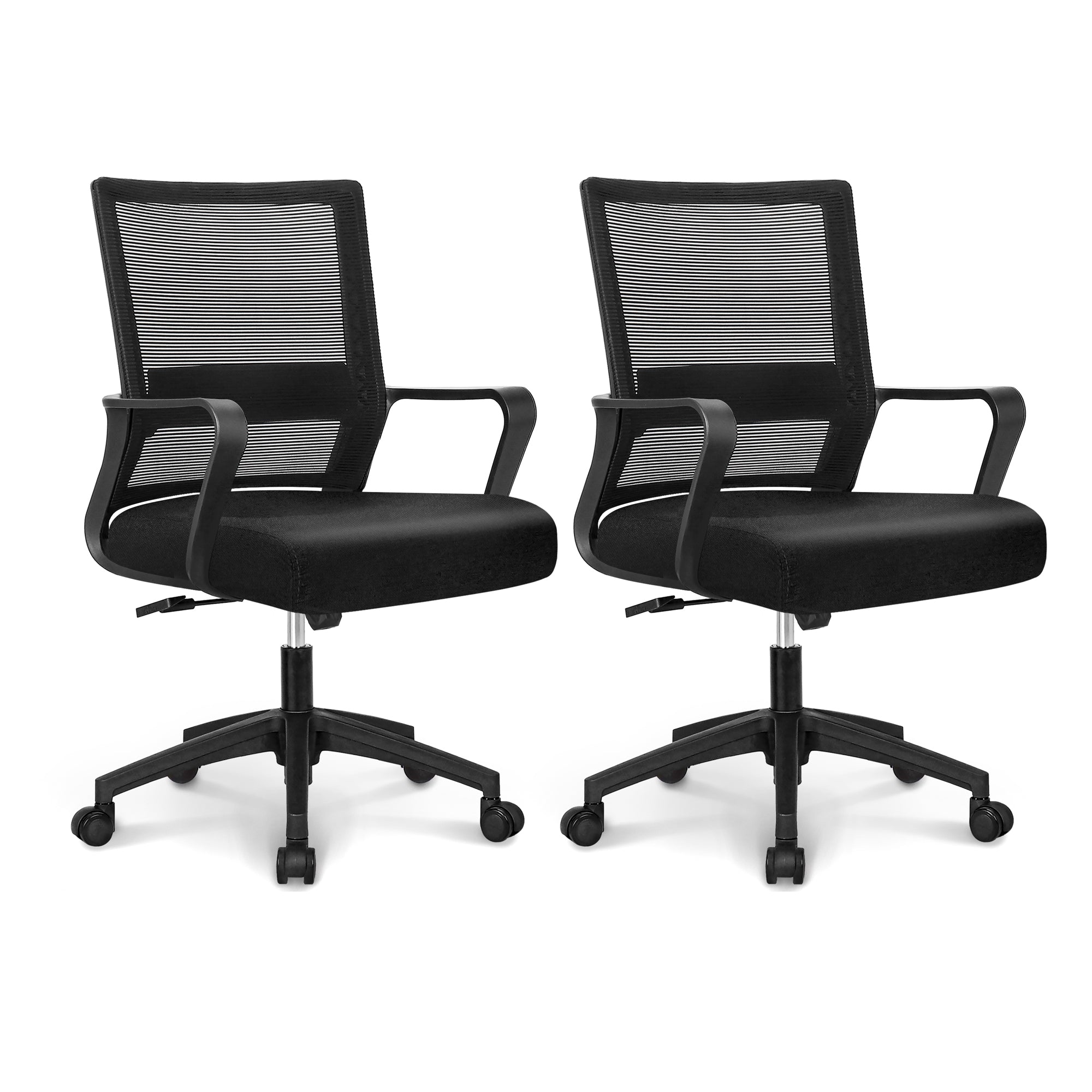 801 black frame mesh office chair