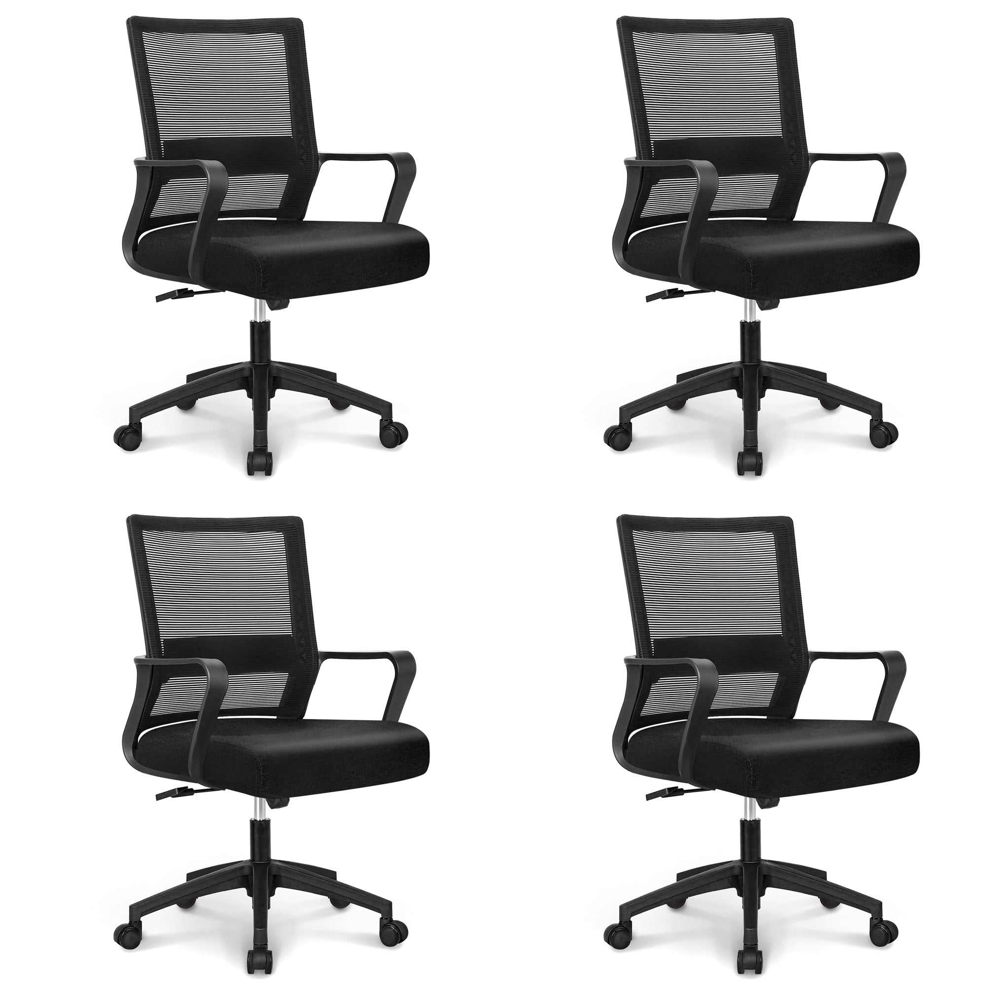 801 black frame mesh office chair