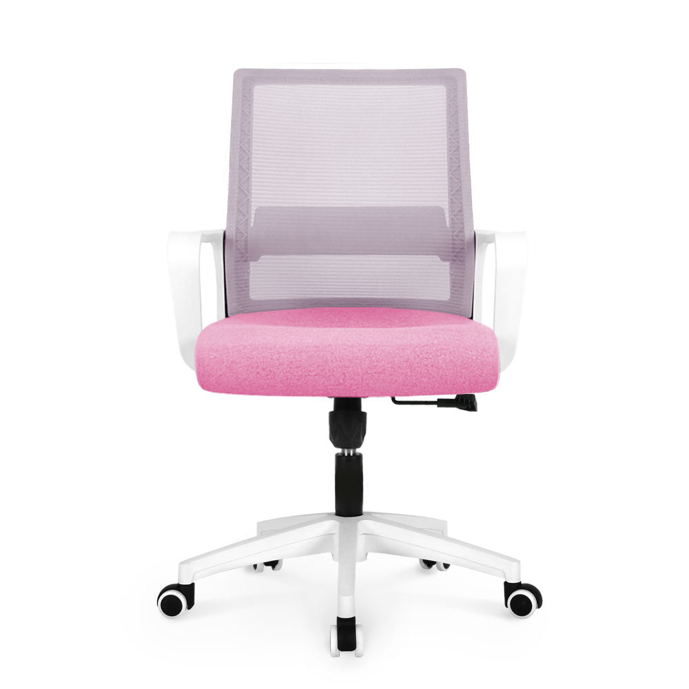 801 white frame mesh office chair
