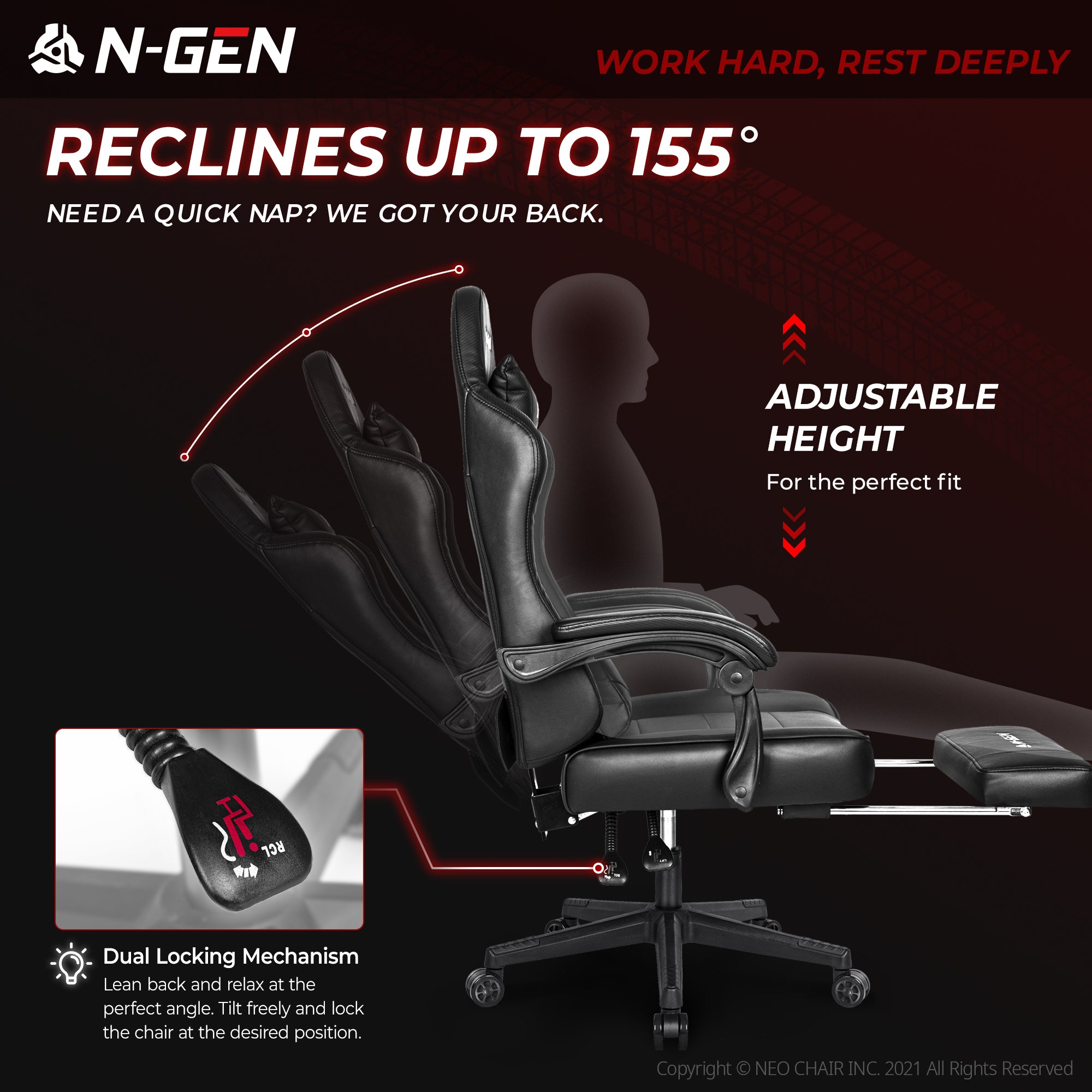 N-GEN Citus Black (N1-CTS-BK) Neo Chair Gaming Chair 159.98 Neo Chair
