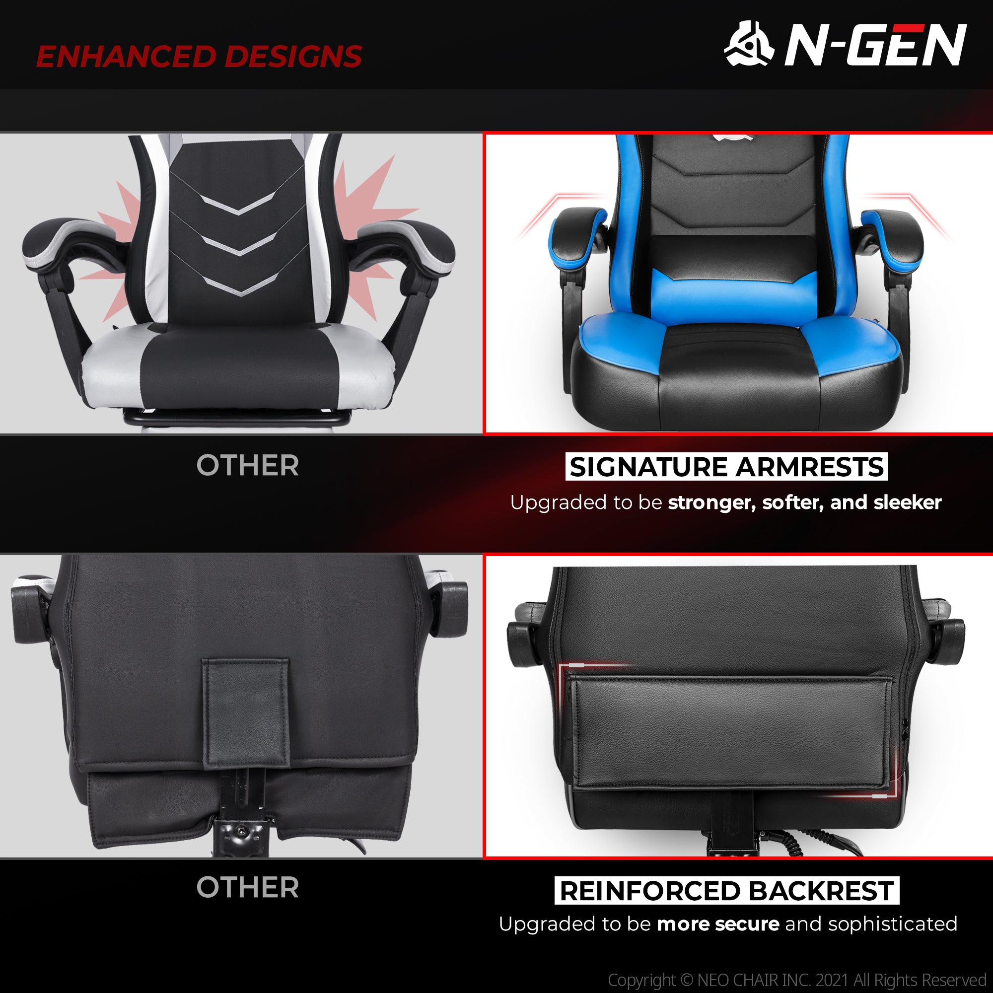 N-GEN Citus Blue (N1-CTS-BL) Neo Chair Gaming Chair 159.98 Neo Chair