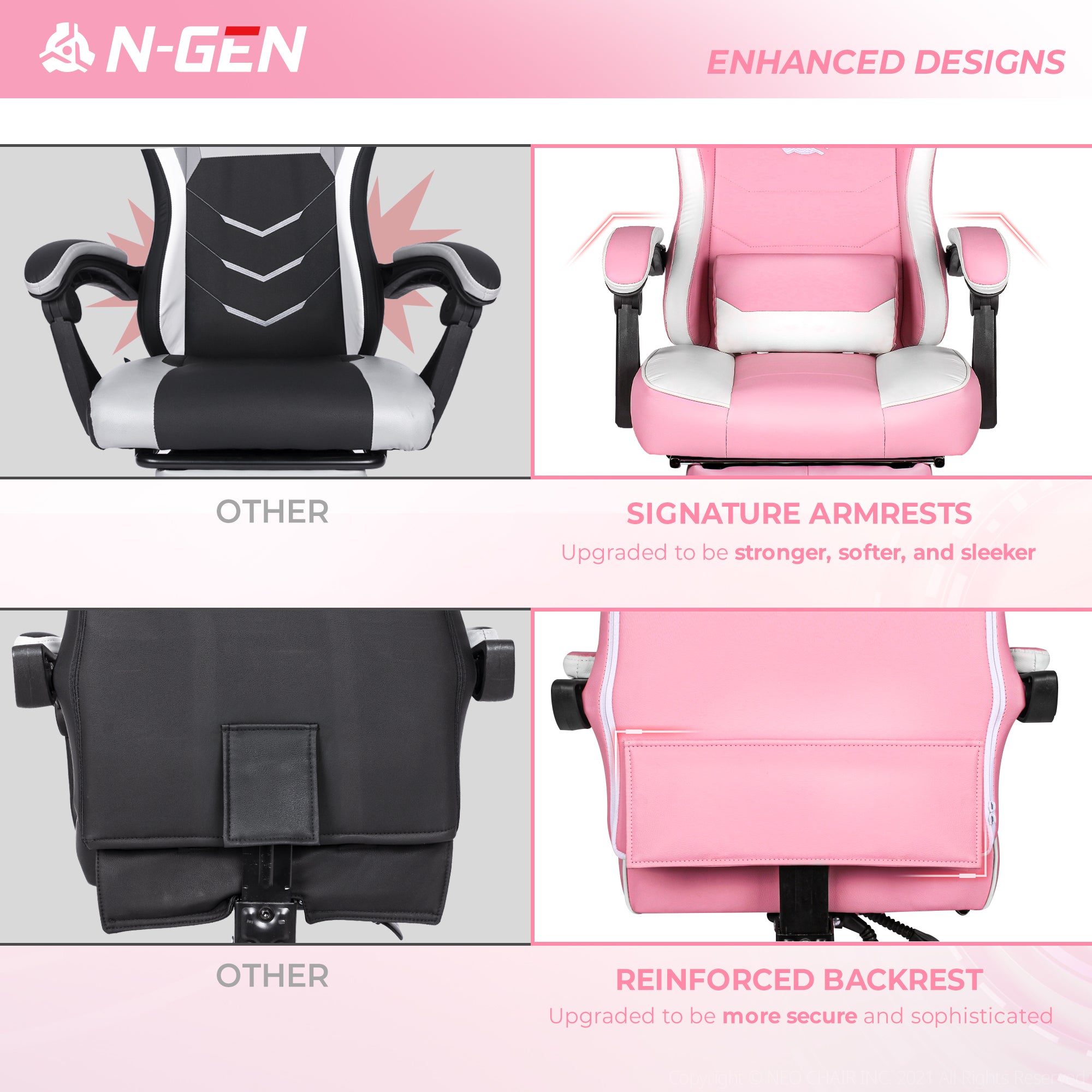 N-GEN Citus Pink (N1-CTS-PK) Neo Chair Gaming Chair 169.98 Neo Chair