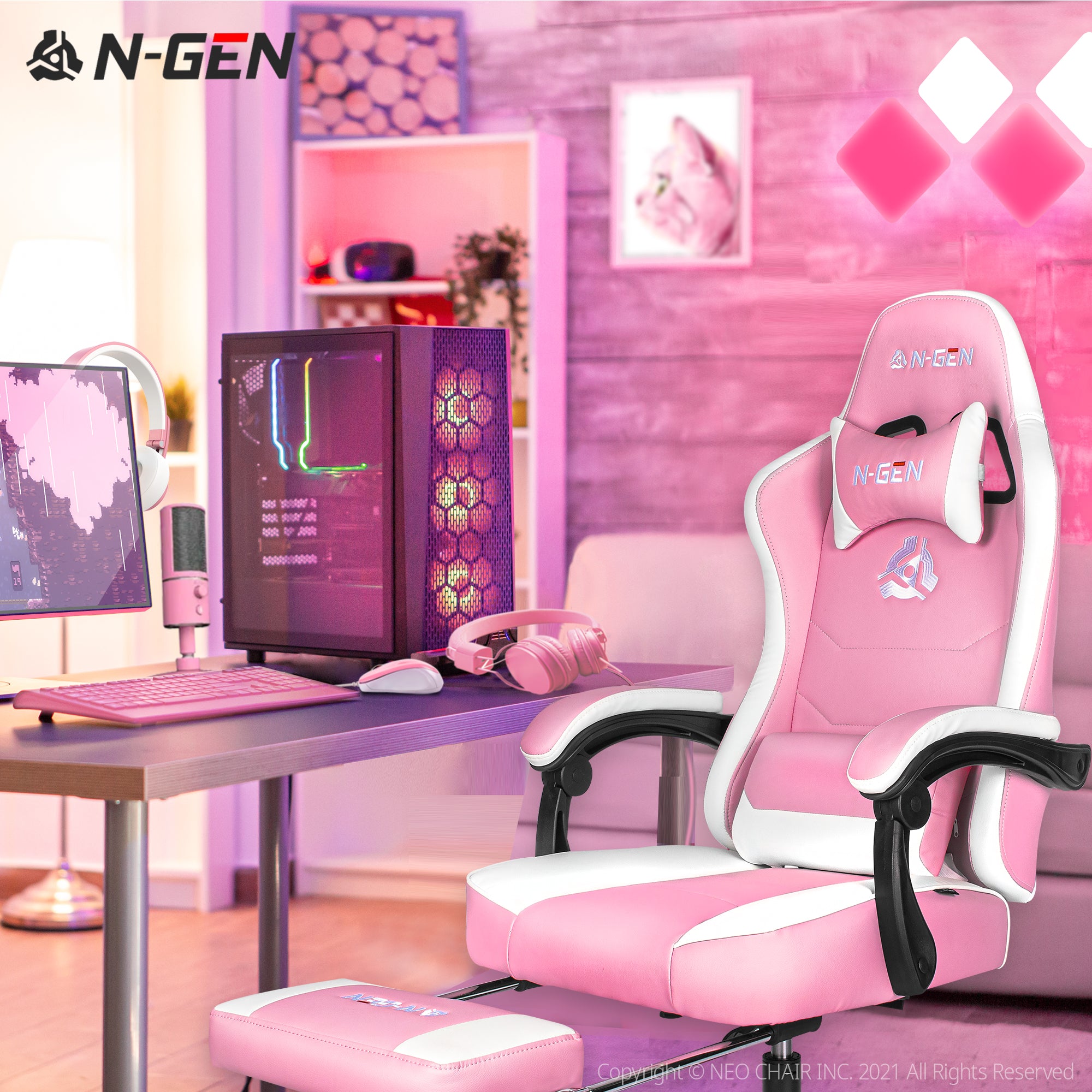 N-GEN Citus Pink (N1-CTS-PK) Neo Chair Gaming Chair 169.98 Neo Chair