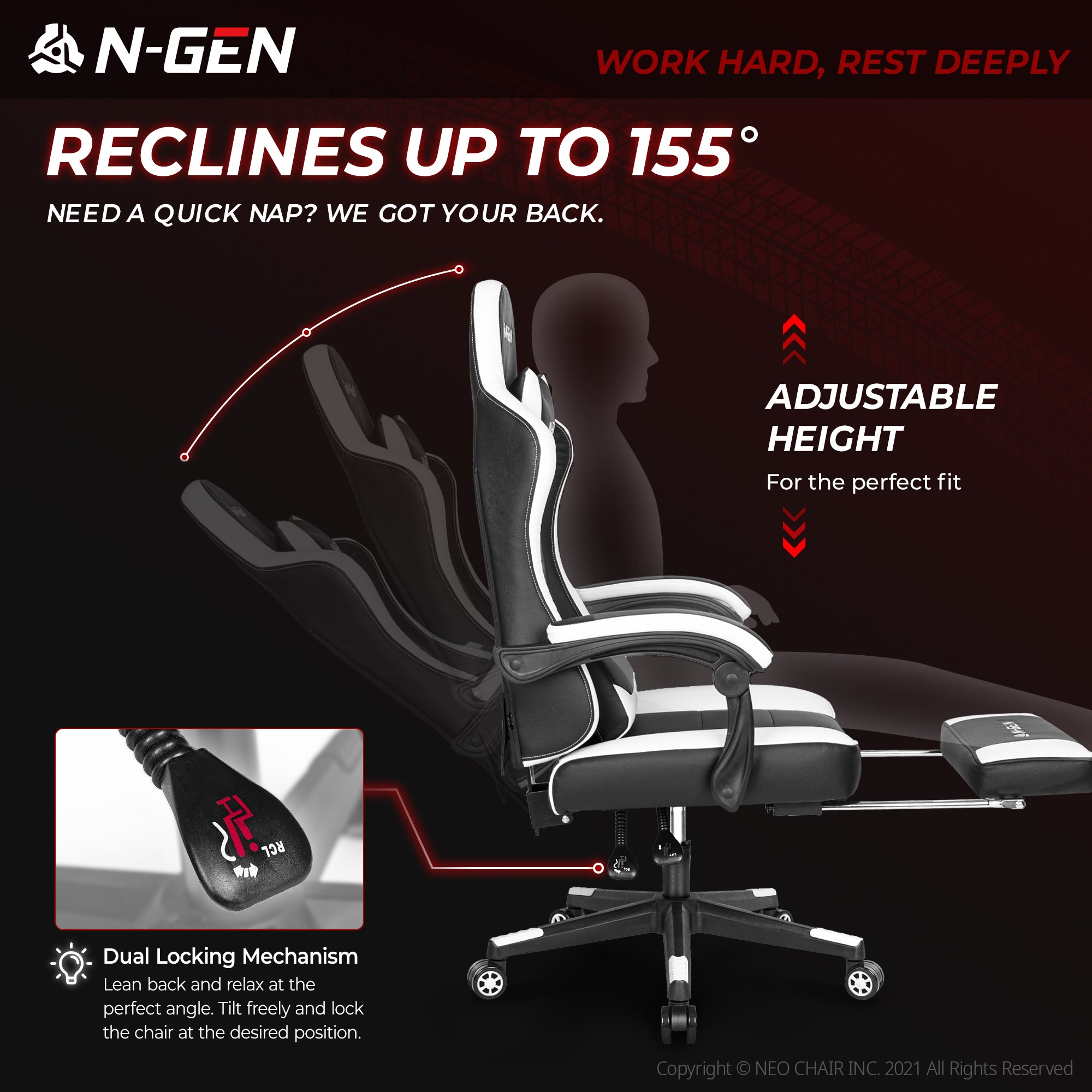 N-GEN Citus White (N1-CTS-WH) Neo Chair Gaming Chair 159.98 Neo Chair
