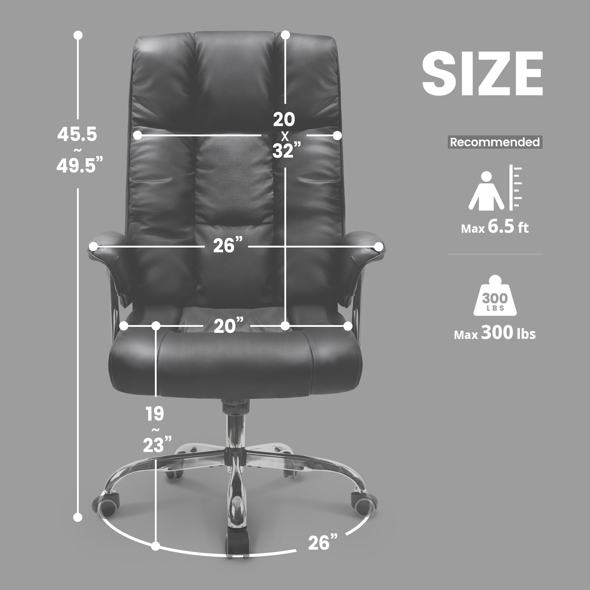 EDGE Black (PU-CNTT-BK) Neo Chair Office Chair 156.98 Neo Chair