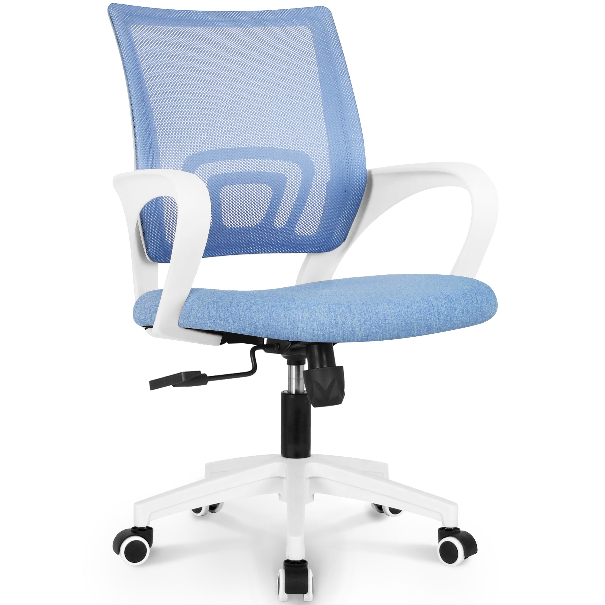 CPS white frame mesh office chair