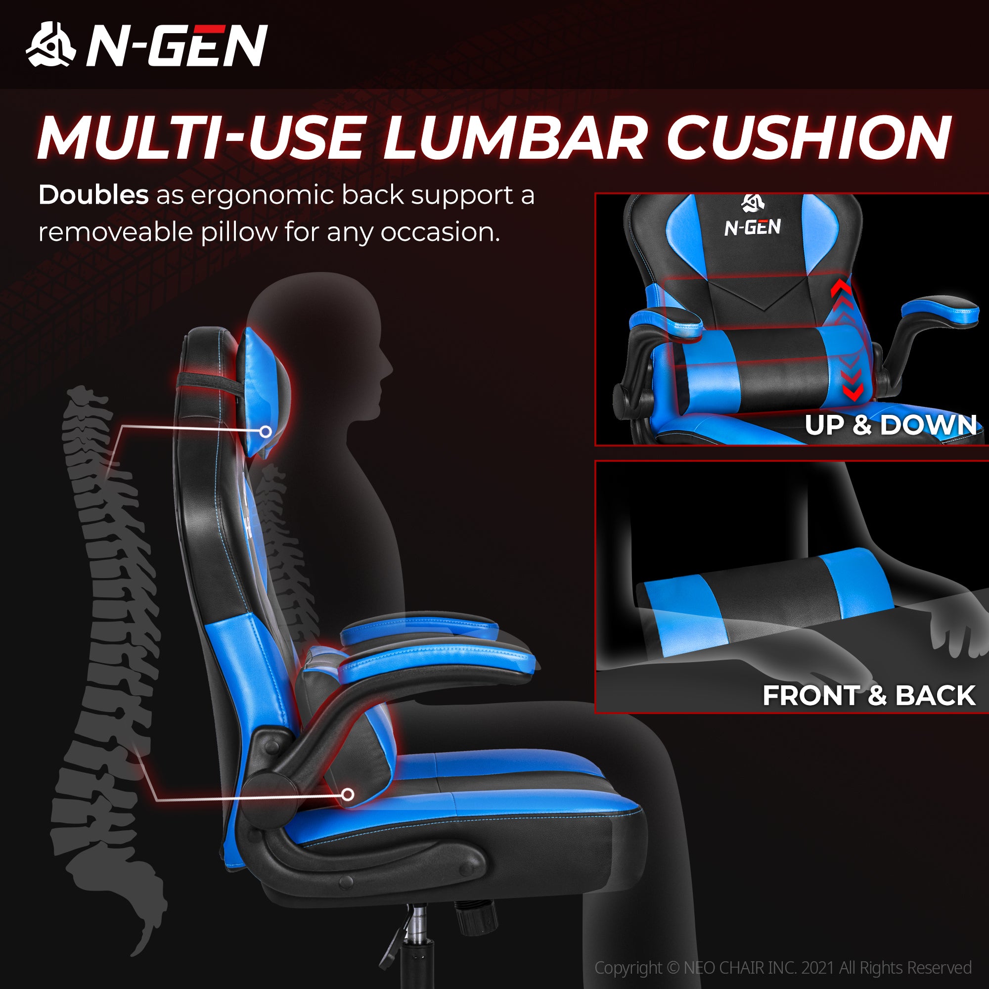 N-GEN Levis Blue (N1-LVS-BL) Neo Chair Gaming Chair 129.98 Neo Chair