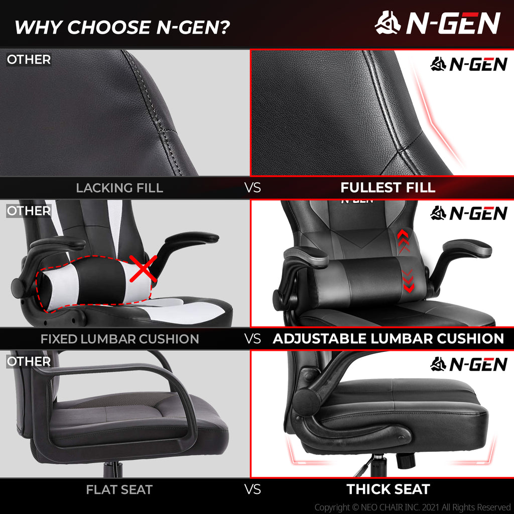 N-GEN Levis Gray (N1-LVS-GY) Neo Chair Gaming Chair 129.98 Neo Chair