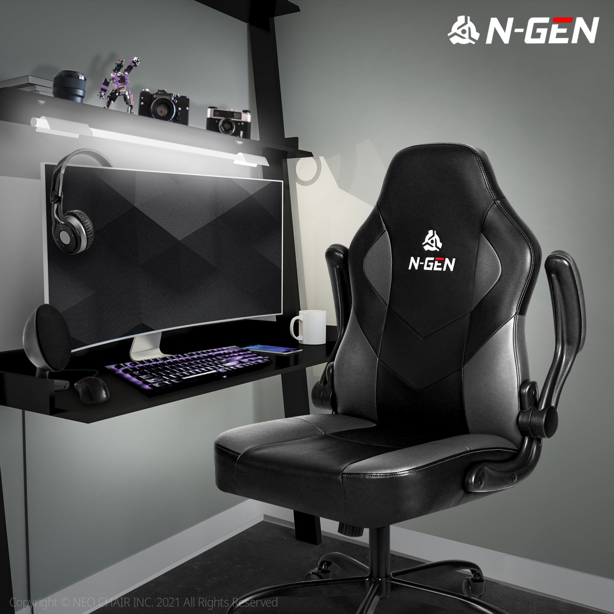 N-GEN Levis Gray (N1-LVS-GY) Neo Chair Gaming Chair 129.98 Neo Chair