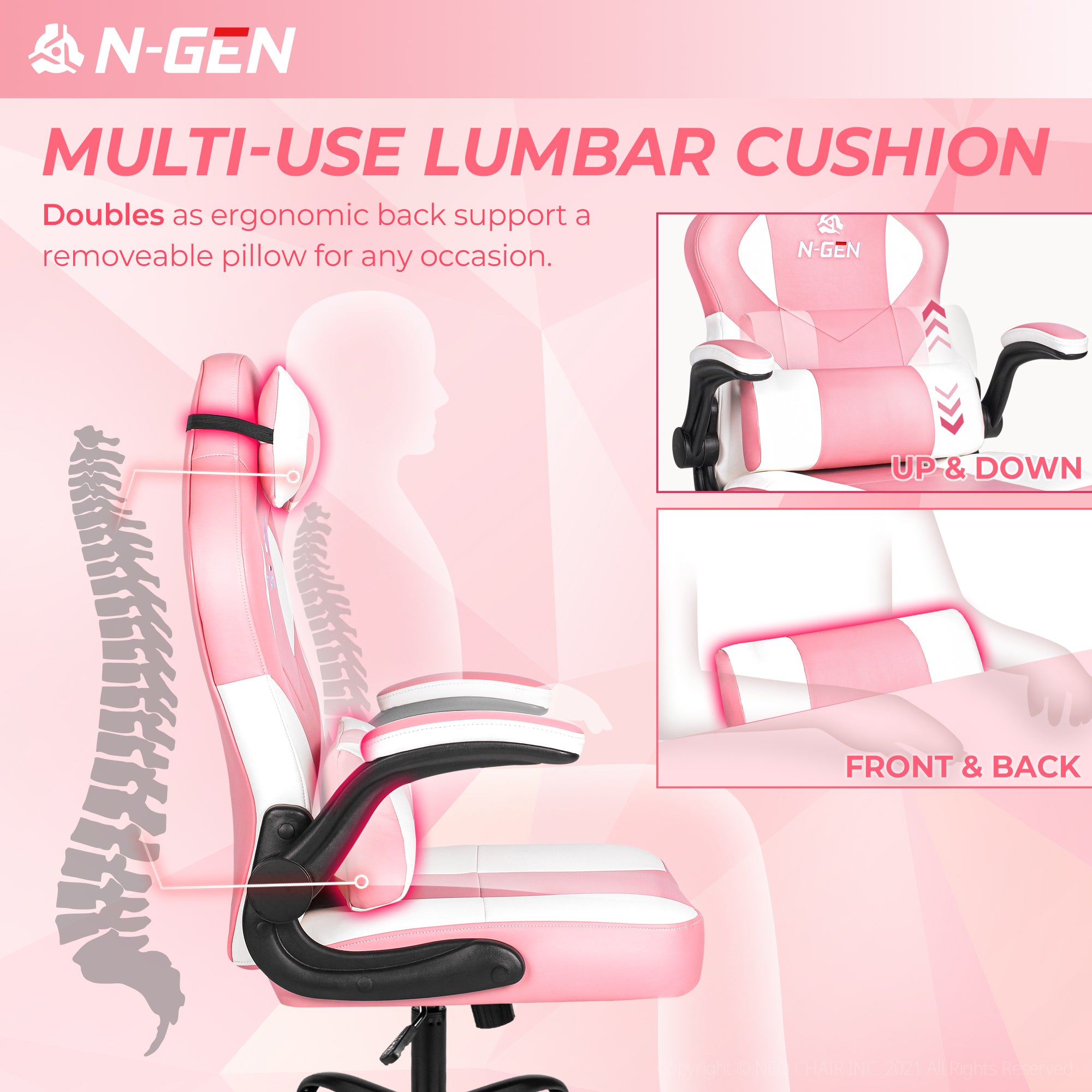 N-GEN Levis Pink (N1-LVS-PK) Neo Chair Gaming Chair 139.98 Neo Chair
