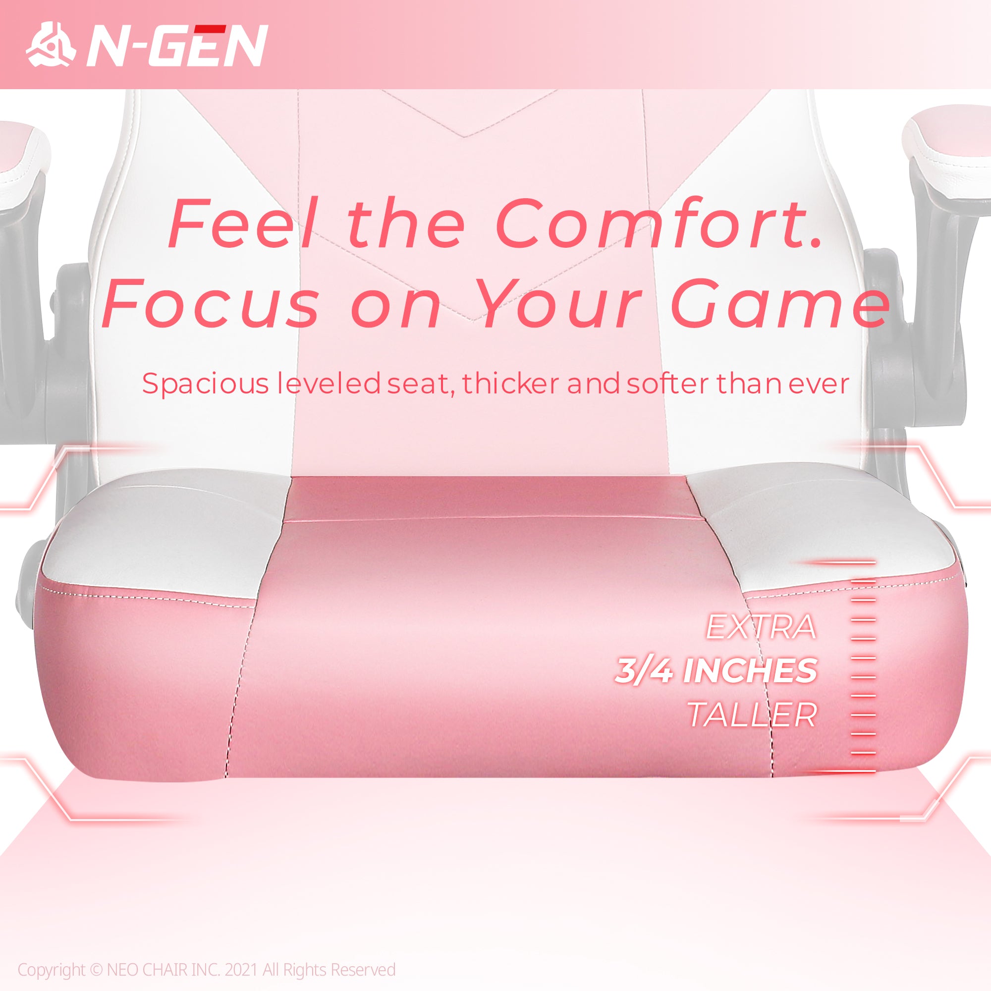 N-GEN Levis Pink (N1-LVS-PK) Neo Chair Gaming Chair 139.98 Neo Chair