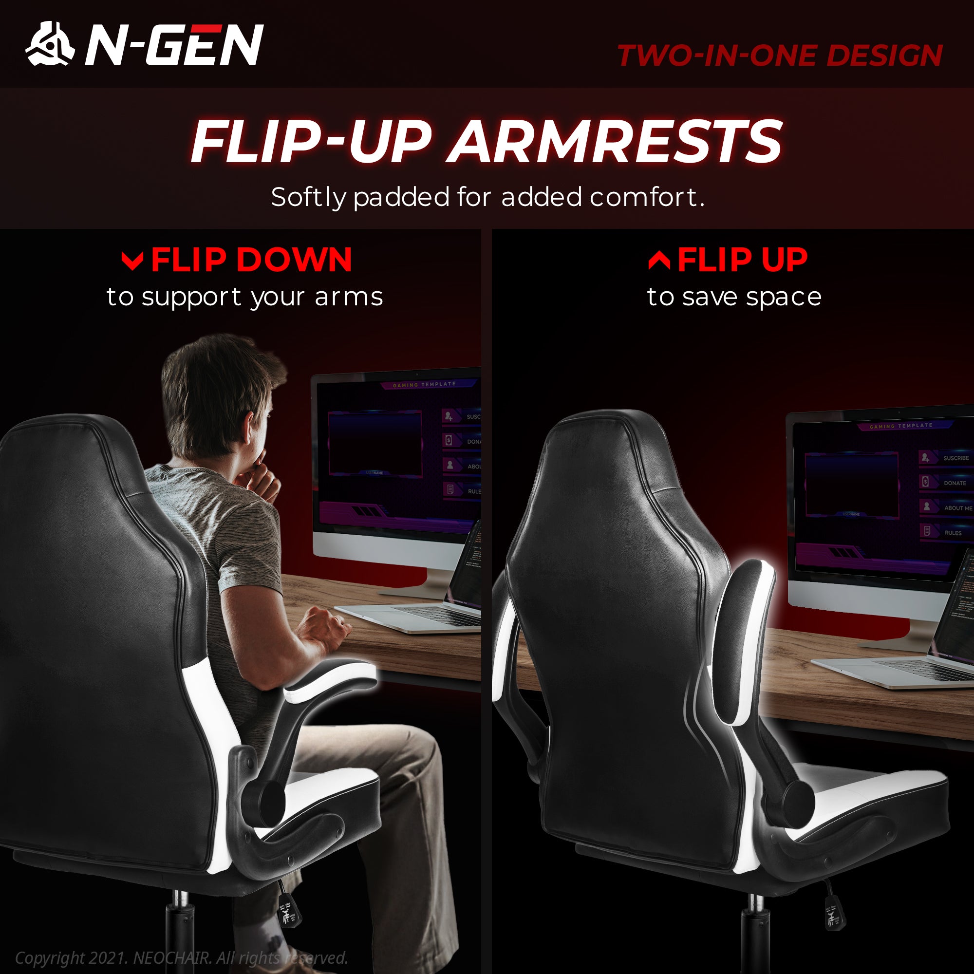 N-GEN Levis White (N1-LVS-WH) Neo Chair Gaming Chair 129.98 Neo Chair