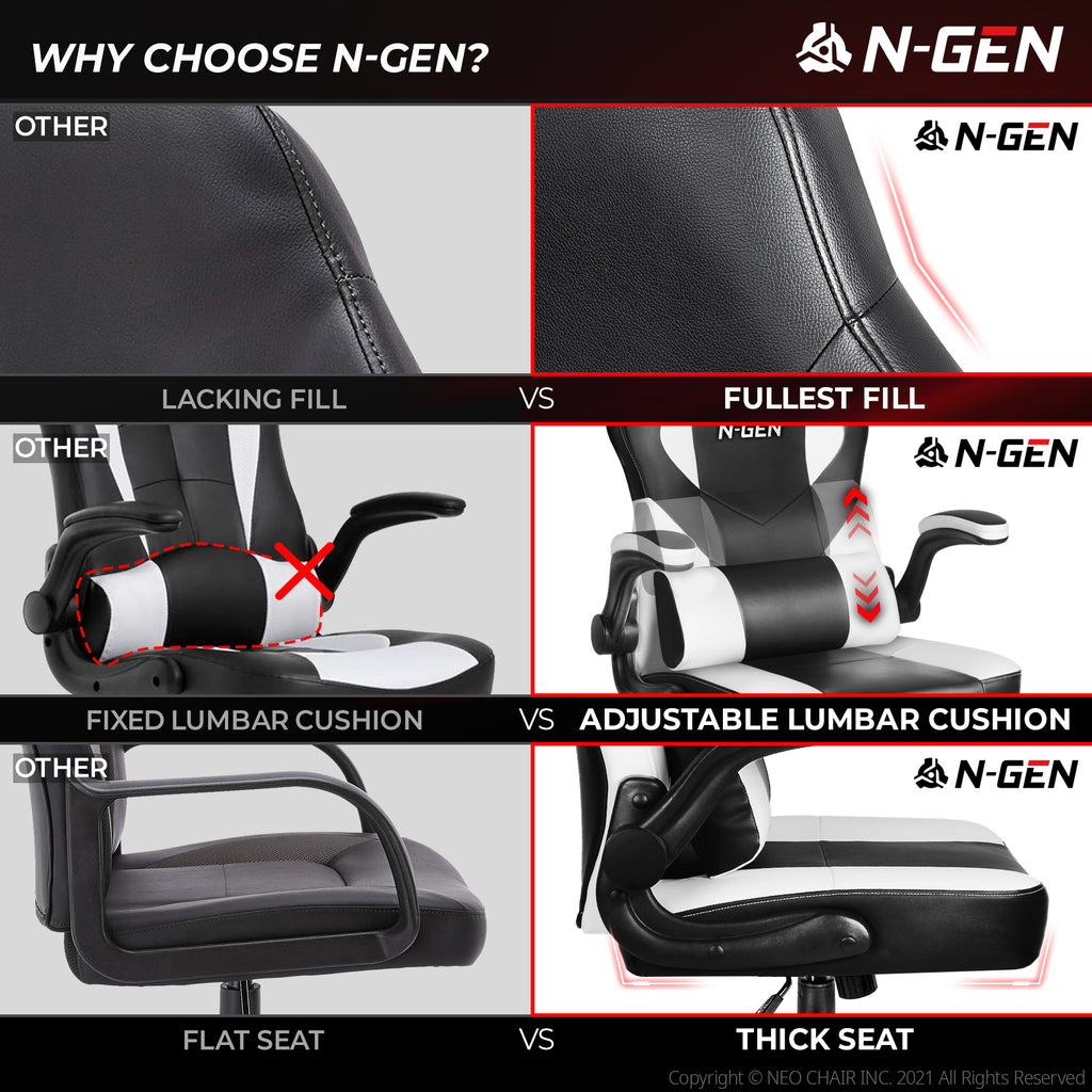 N-GEN Levis White (N1-LVS-WH) Neo Chair Gaming Chair 129.98 Neo Chair