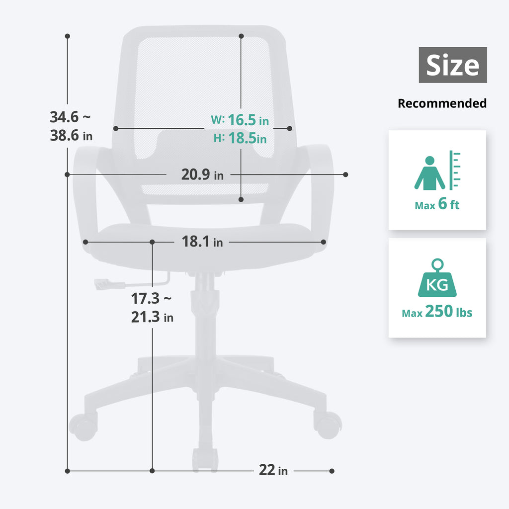 MB5 Black (MS-M28B-BK) Neo Chair Office Chair 59.98 Neo Chair