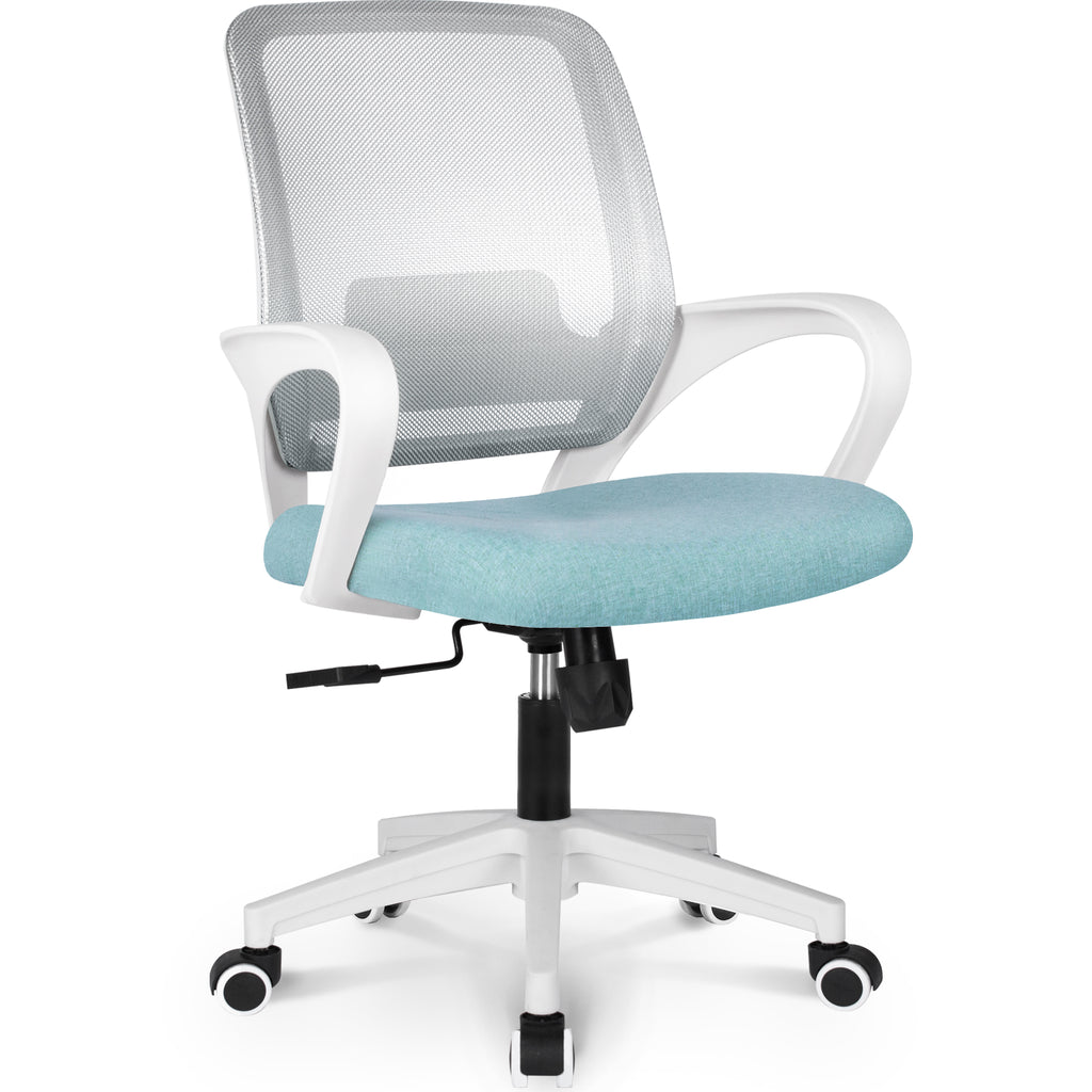 M28 white frame mesh office chair