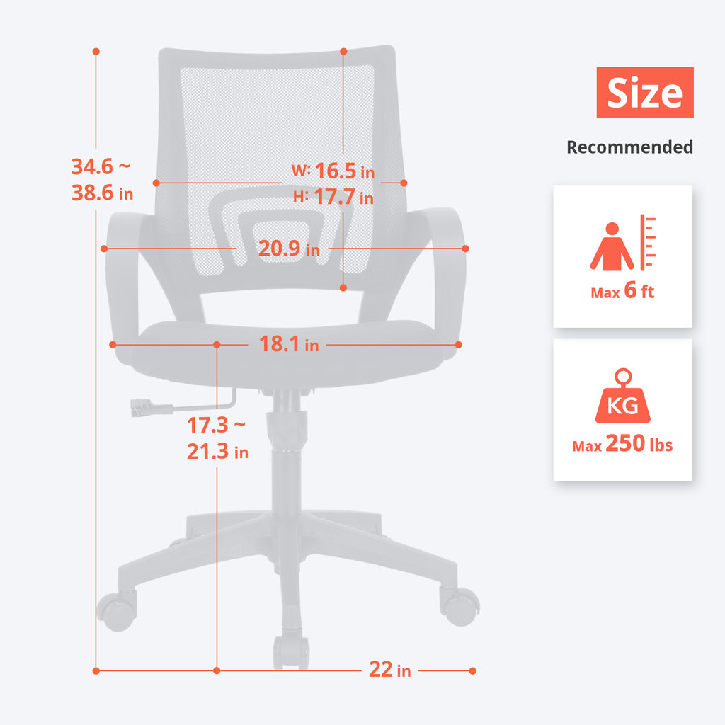 MB3 Black (MS-CPSB-BK) Neo Chair Office Chair 63.98 Neo Chair