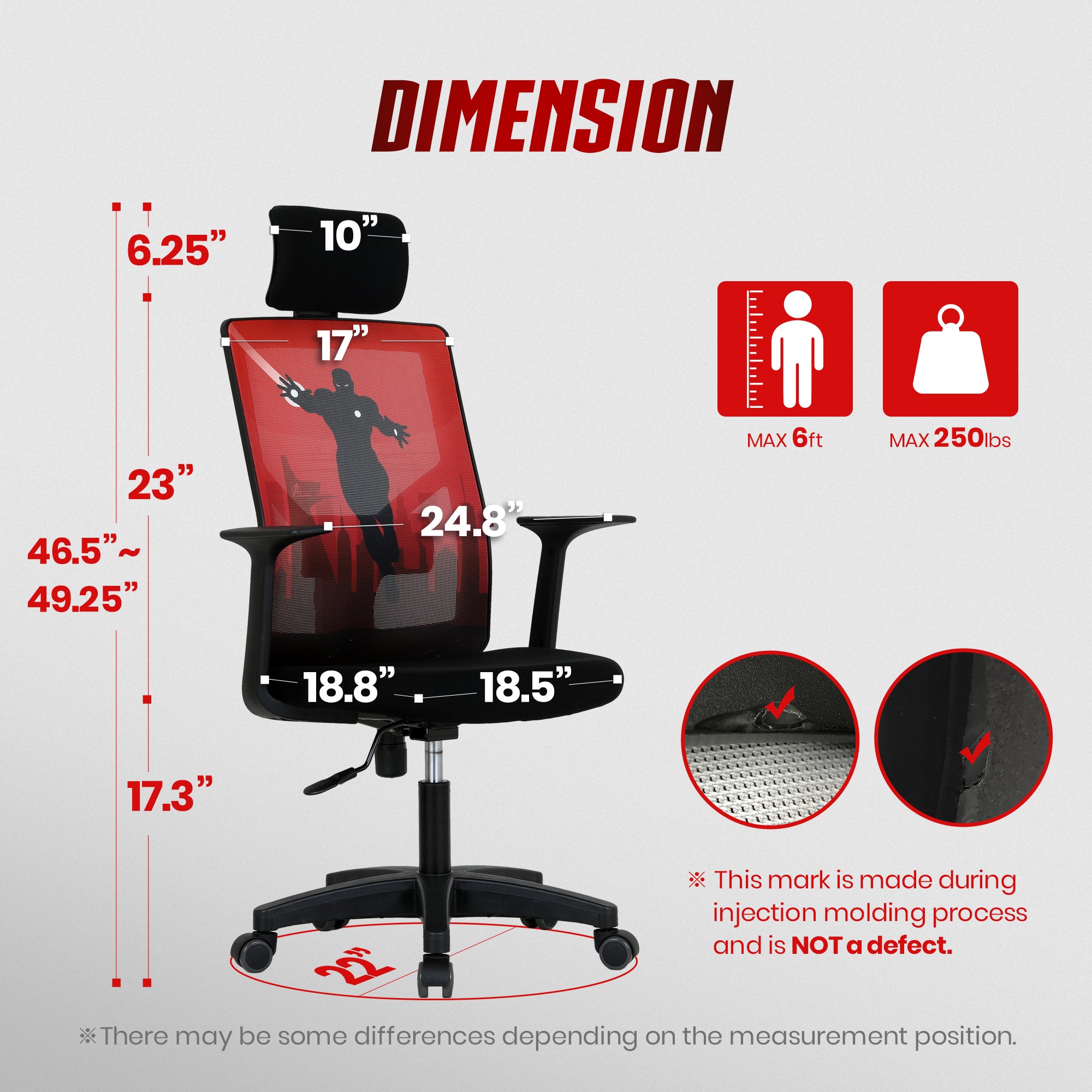 MK10 Iron Man Edition [Headrest Ver.] (MV-M10H-IM) Neo Chair Office Chair 99.98 Neo Chair