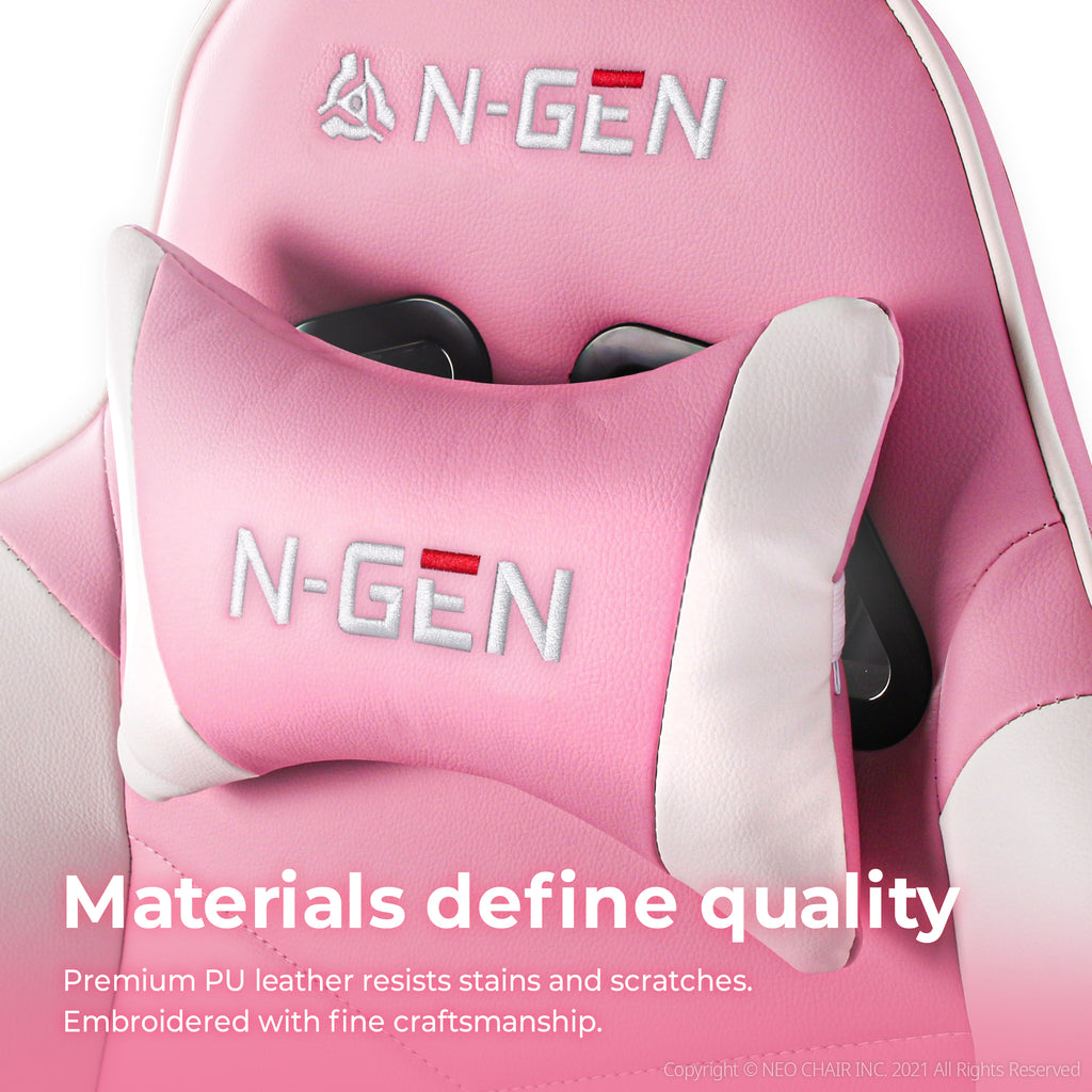 N-GEN Velox Pink [Footrest Ver.] (N1-VLX-PK-R) Neo Chair Gaming Chair 169.98 Neo Chair