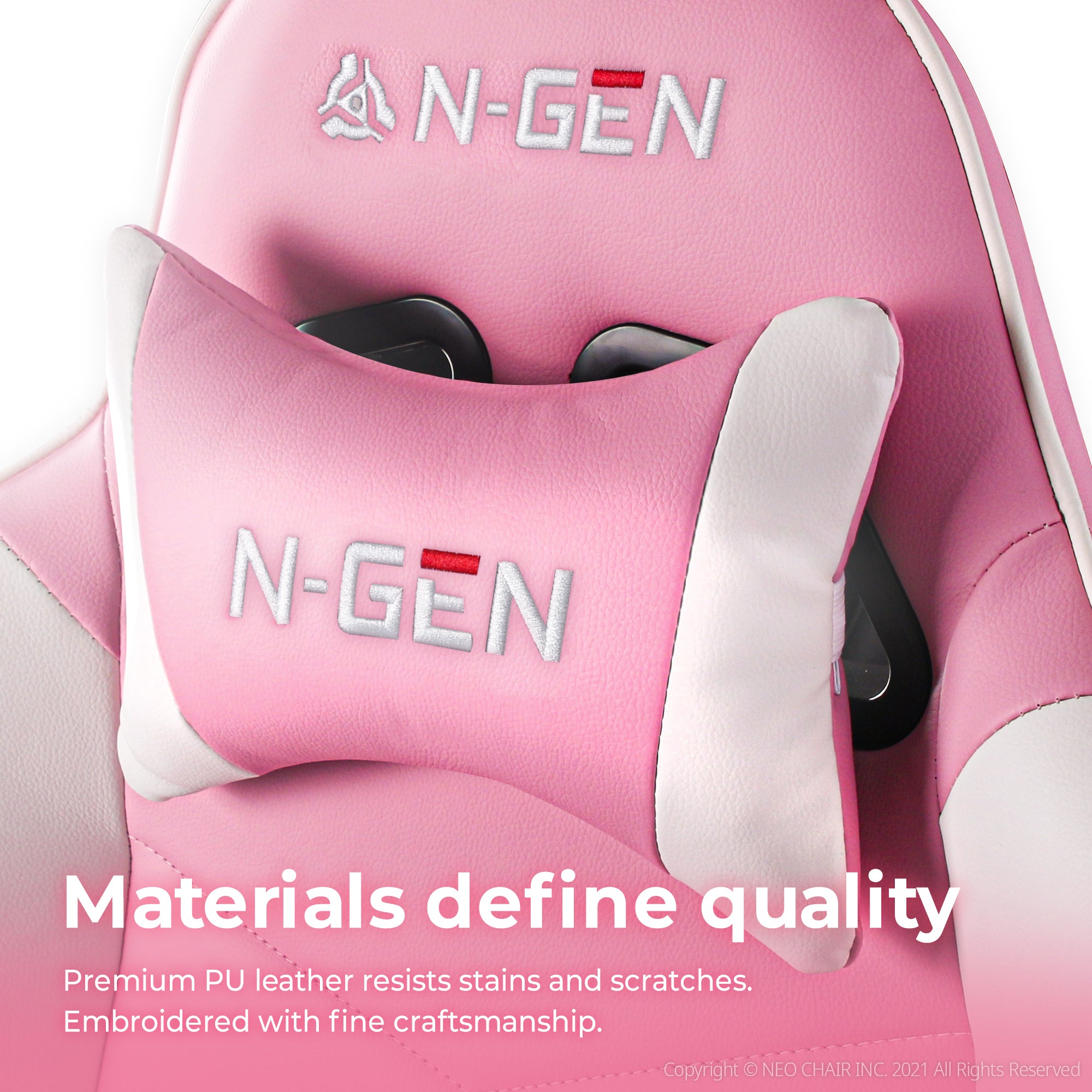 N-GEN Velox Pink [Footrest Ver.] (N1-VLX-PK-R) Neo Chair Gaming Chair 169.98 Neo Chair