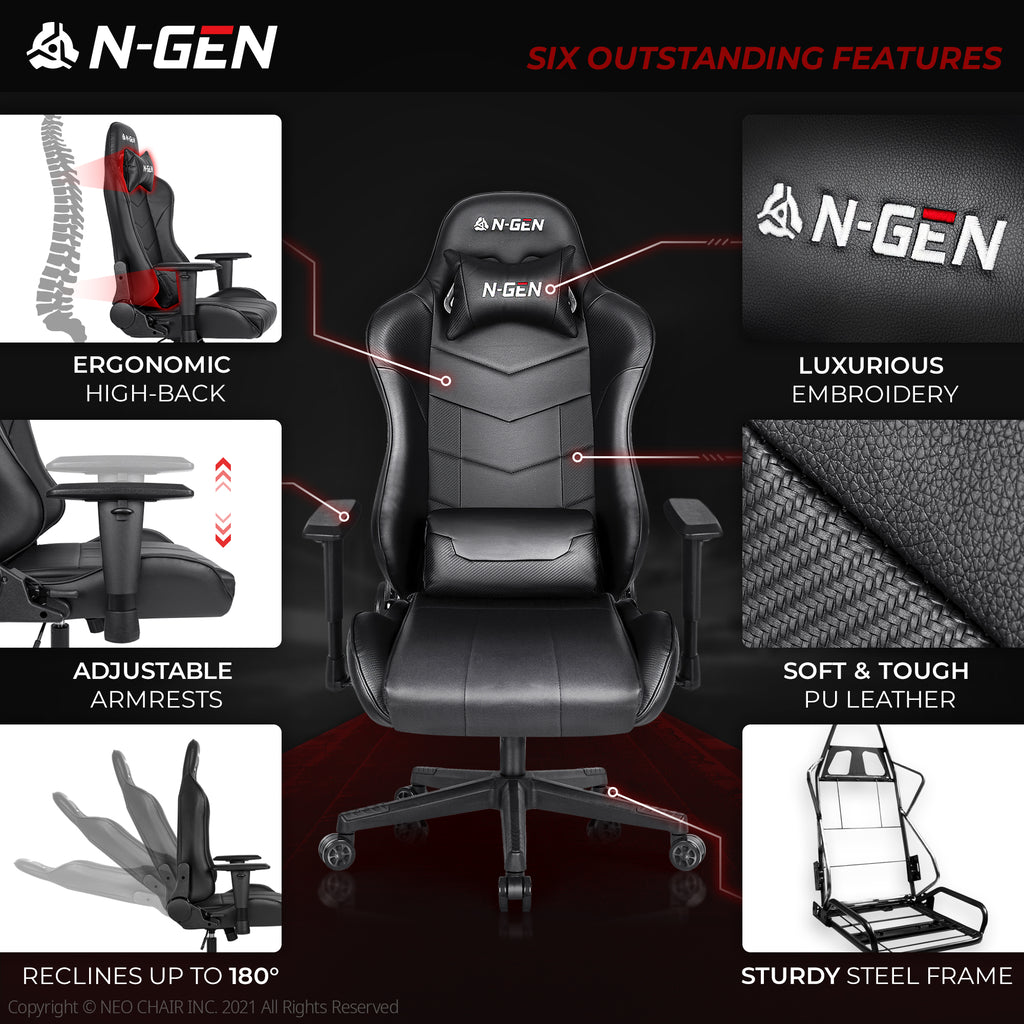 N-GEN Velox Black (N1-VLX-BK) Neo Chair Gaming Chair 149.98 Neo Chair