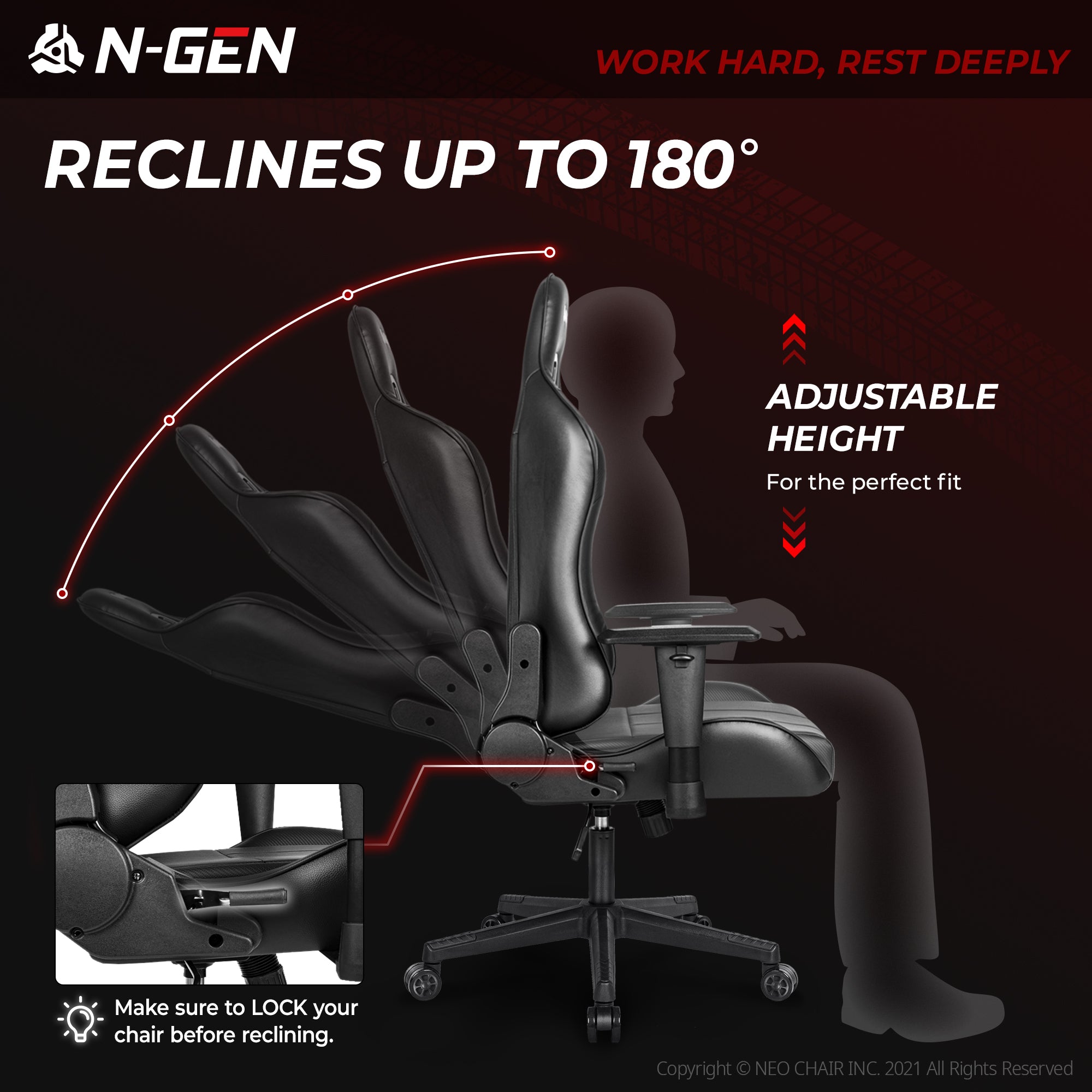 N-GEN Velox Black (N1-VLX-BK) Neo Chair Gaming Chair 149.98 Neo Chair