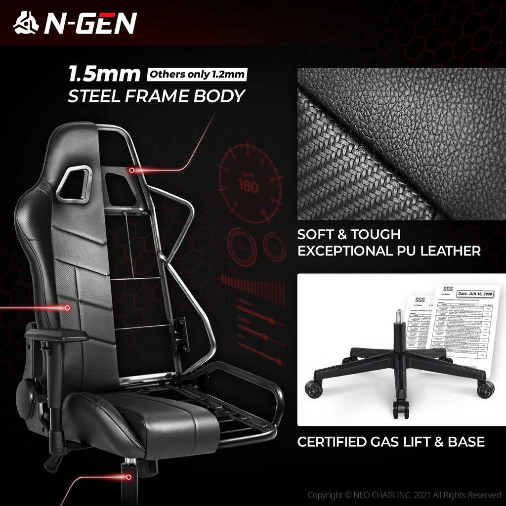 N-GEN Velox Black (N1-VLX-BK) Neo Chair Gaming Chair 149.98 Neo Chair