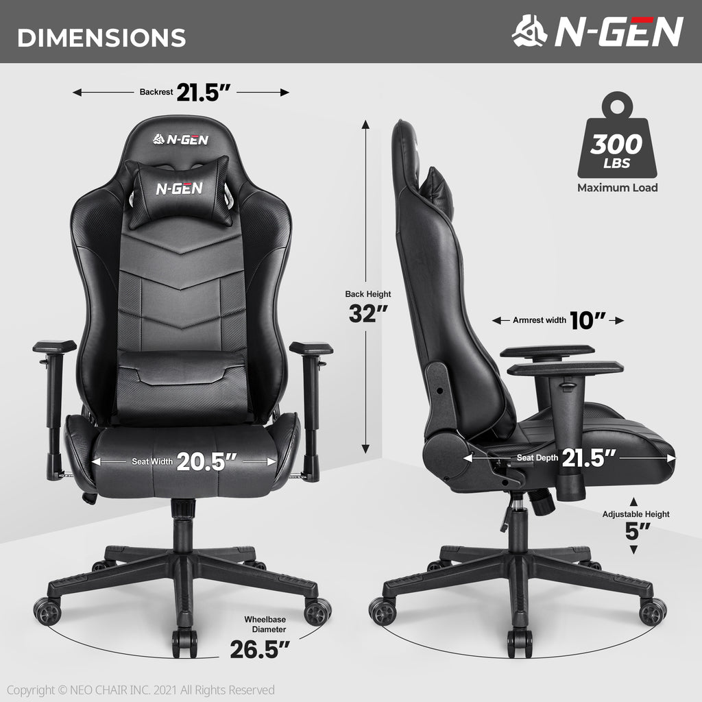 N-GEN Velox Black (N1-VLX-BK) Neo Chair Gaming Chair 149.98 Neo Chair