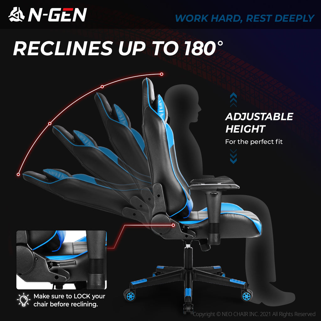 N-GEN Velox Blue (N1-VLX-BL) Neo Chair Gaming Chair 149.98 Neo Chair