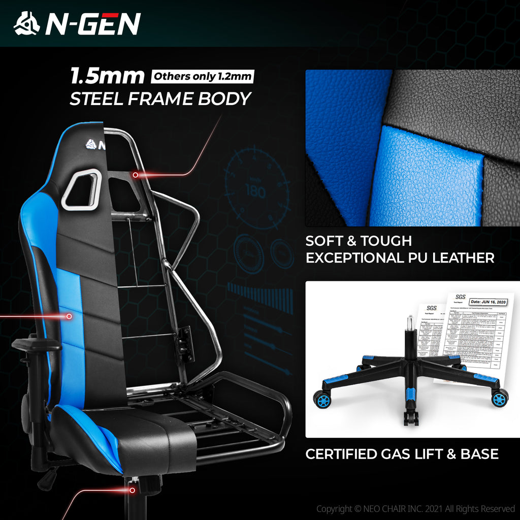 N-GEN Velox Blue (N1-VLX-BL) Neo Chair Gaming Chair 149.98 Neo Chair