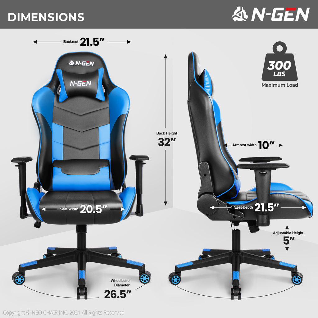 N-GEN Velox Blue (N1-VLX-BL) Neo Chair Gaming Chair 149.98 Neo Chair