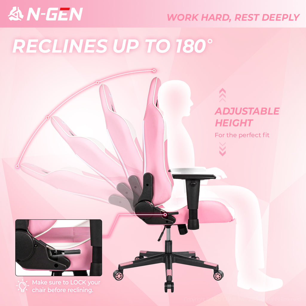 N-GEN Velox Pink (N1-VLX-PK) Neo Chair Gaming Chair 149.98 Neo Chair