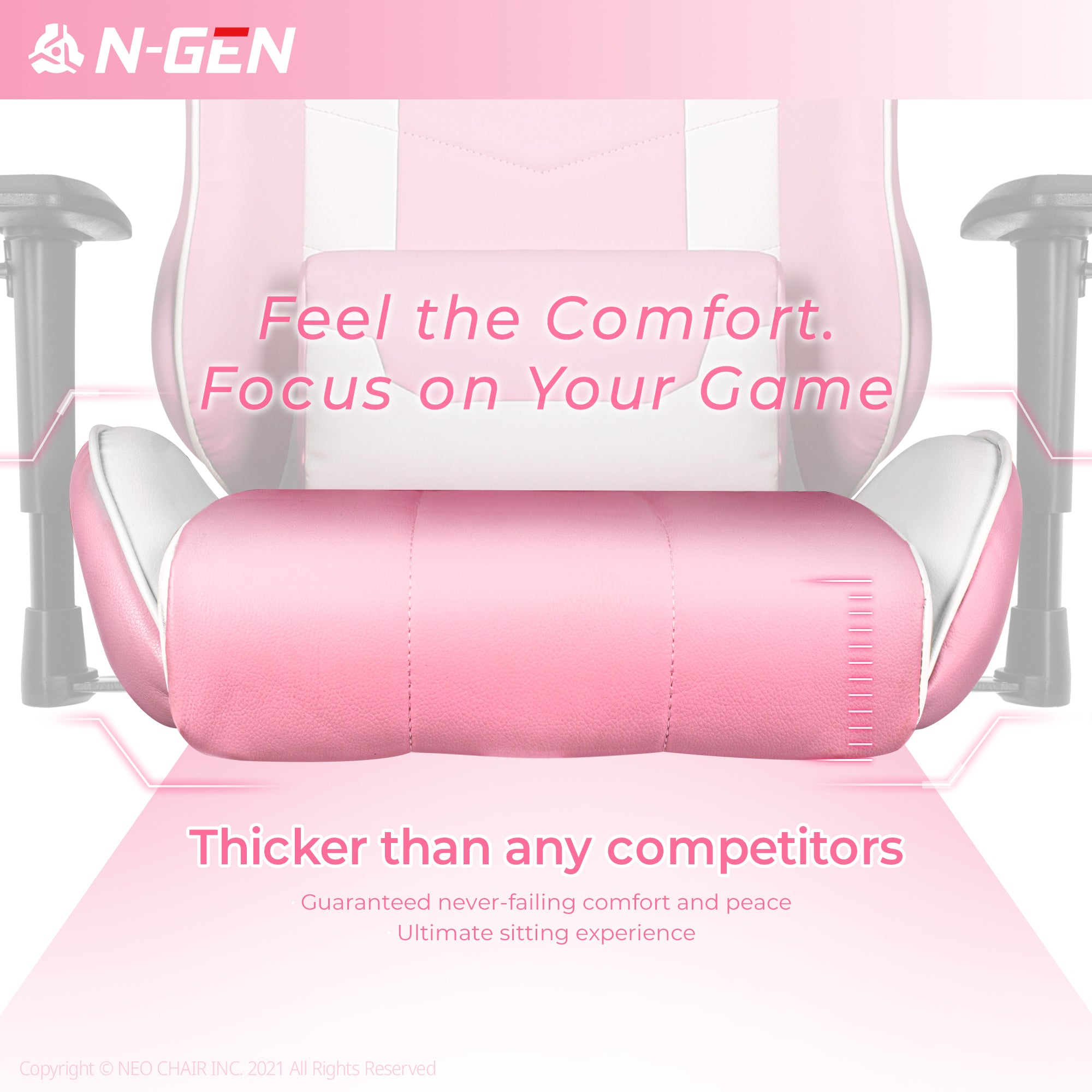 N-GEN Velox Pink (N1-VLX-PK) Neo Chair Gaming Chair 149.98 Neo Chair