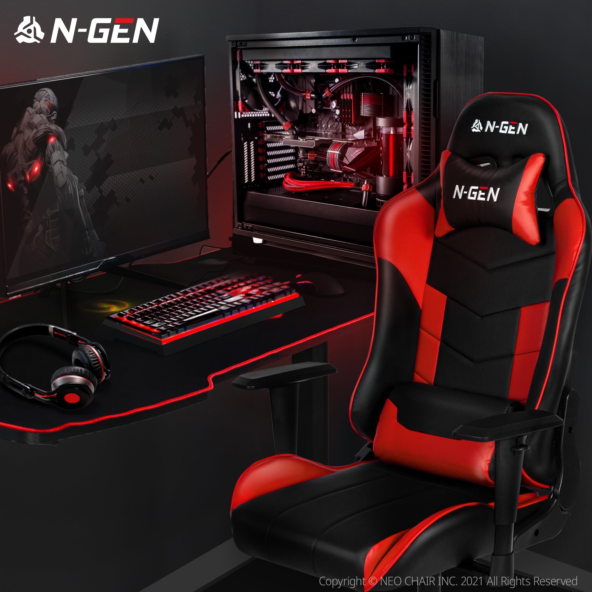 N-GEN Velox Red (N1-VLX-RD) Neo Chair Gaming Chair 149.98 Neo Chair