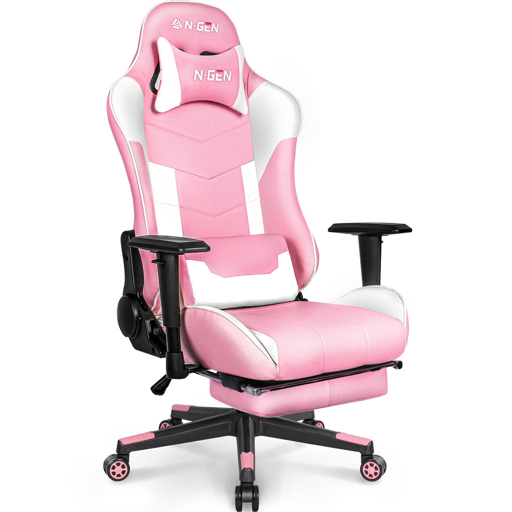 N-GEN Velox Pink [Footrest Ver.] (N1-VLX-PK-R) Neo Chair Gaming Chair 169.98 Neo Chair