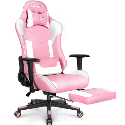 N-GEN Velox Pink [Footrest Ver.] (N1-VLX-PK-R) Neo Chair Gaming Chair 169.98 Neo Chair