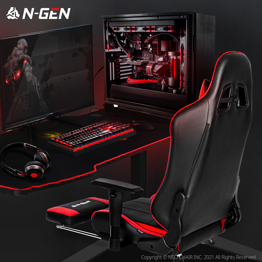 N-GEN Velox Red [Footrest Ver.] (N1-VLX-RD-R) Neo Chair Gaming Chair 169.98 Neo Chair