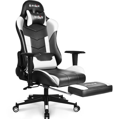 N-GEN Velox White [Footrest Ver.] (N1-VLX-WH-R) Neo Chair Gaming Chair 169.98 Neo Chair