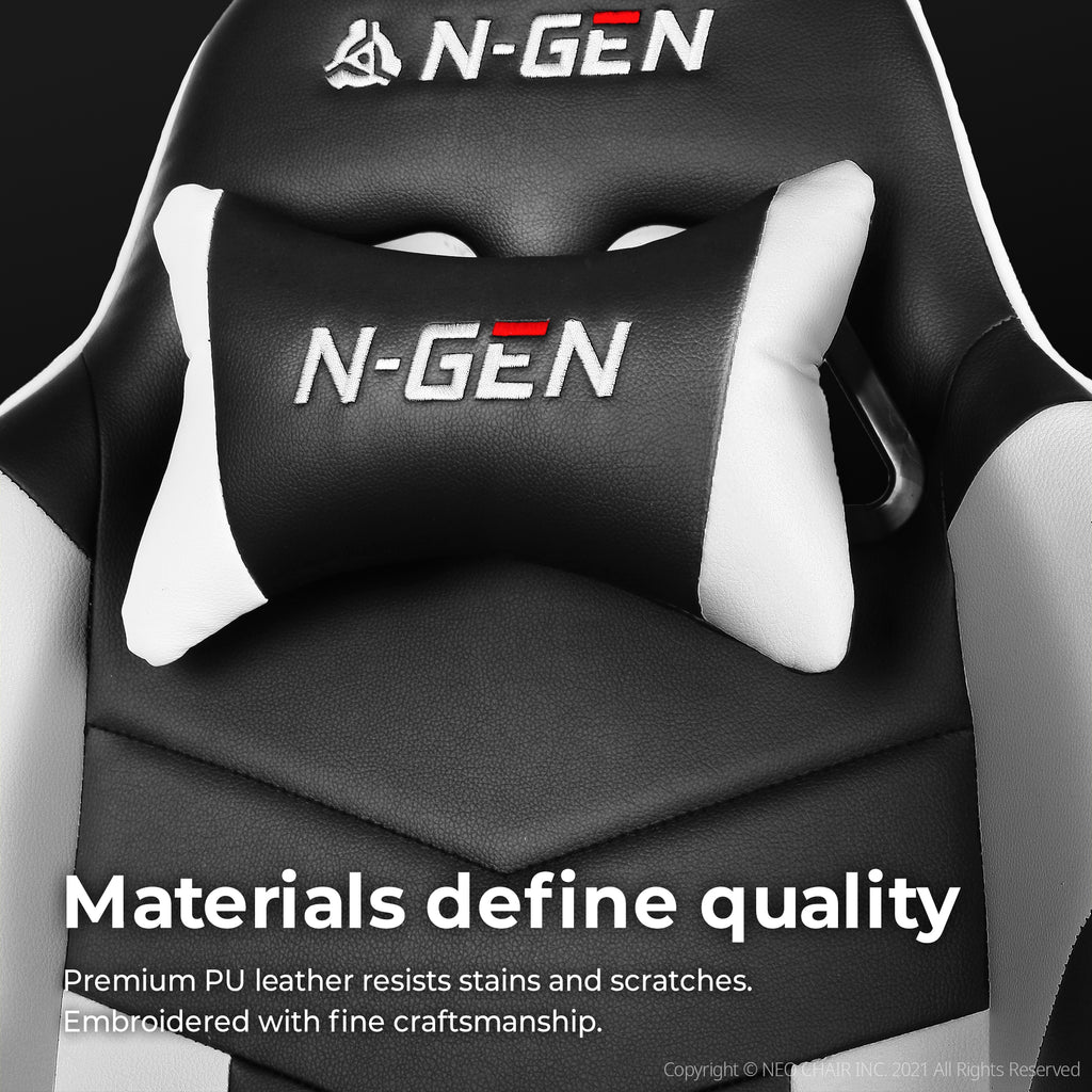 N-GEN Velox White [Footrest Ver.] (N1-VLX-WH-R) Neo Chair Gaming Chair 169.98 Neo Chair