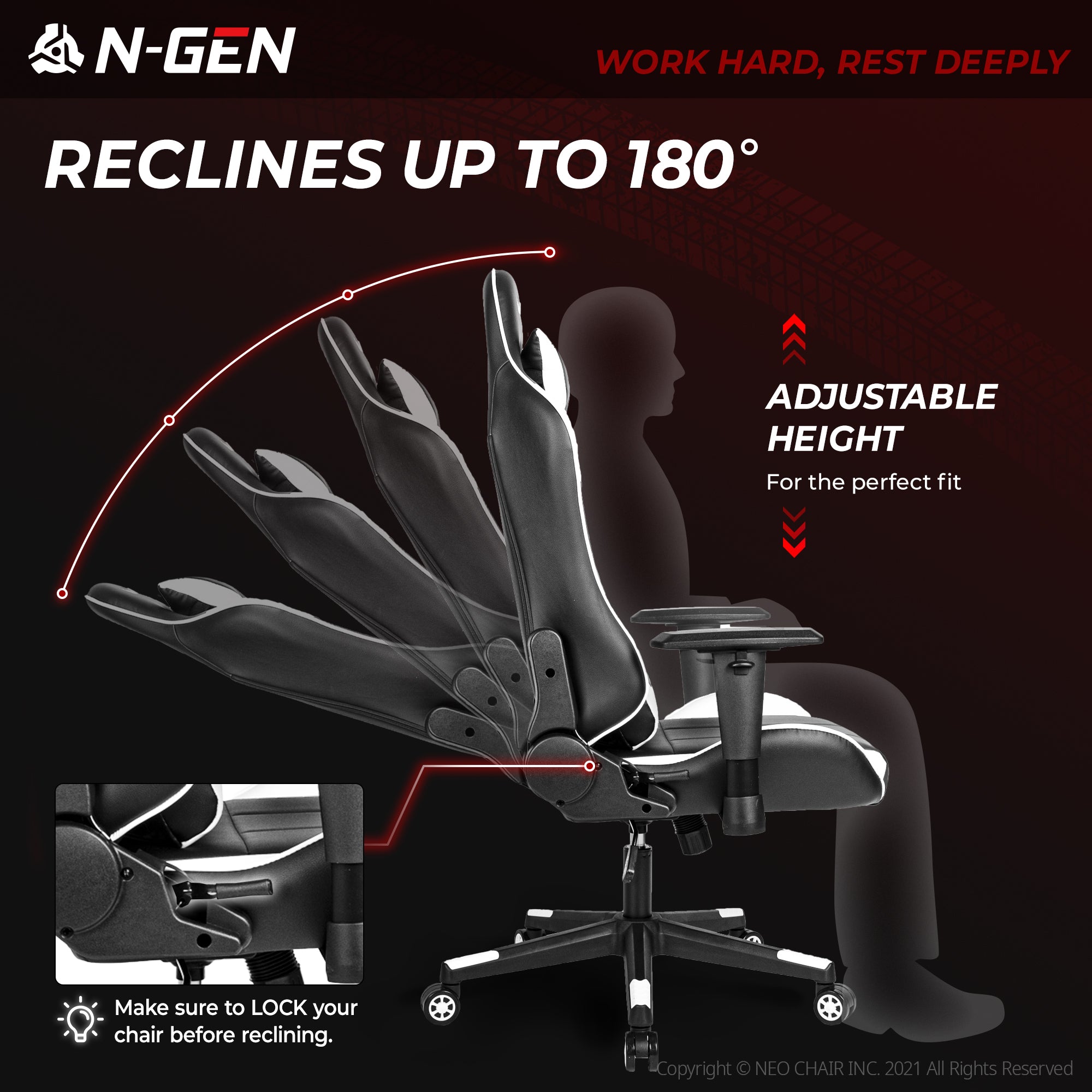 N-GEN Velox White (N1-VLX-WH) Neo Chair Gaming Chair 149.98 Neo Chair