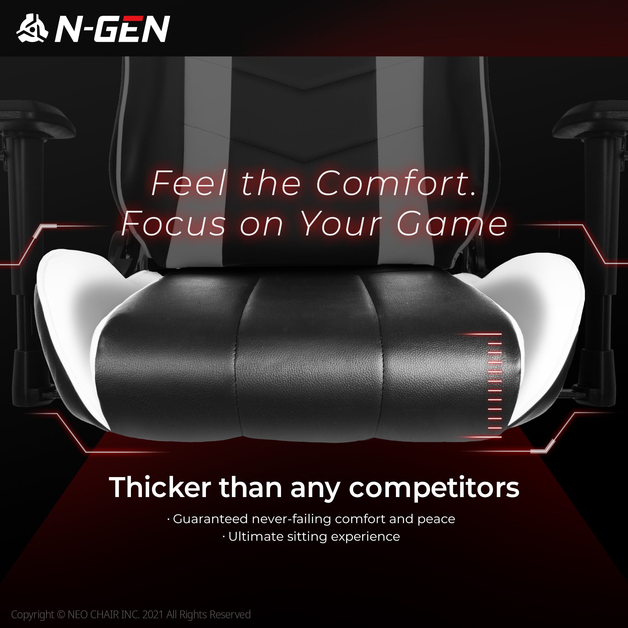 N-GEN Velox White (N1-VLX-WH) Neo Chair Gaming Chair 149.98 Neo Chair