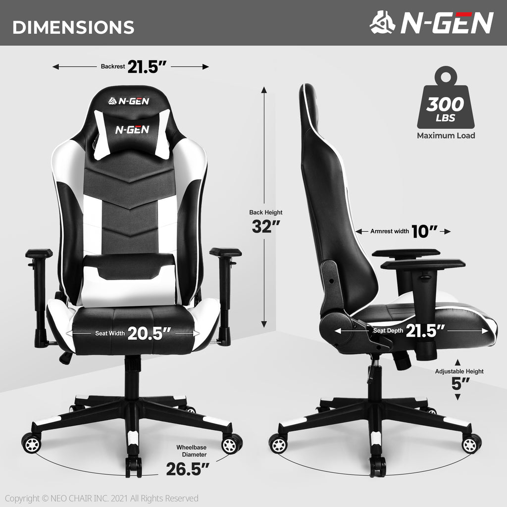 N-GEN Velox White (N1-VLX-WH) Neo Chair Gaming Chair 149.98 Neo Chair